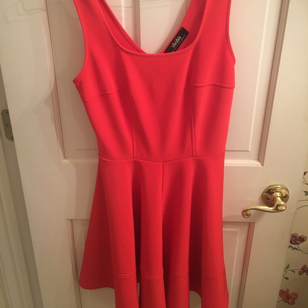 Lulus home before daylight red minidress